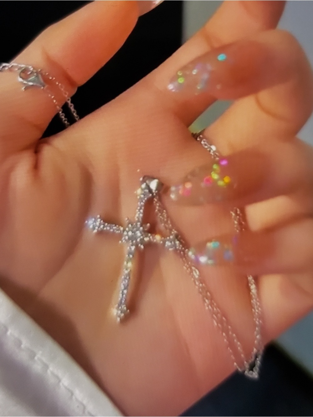 Beginning Boutique Silver Cross Pendant Necklace